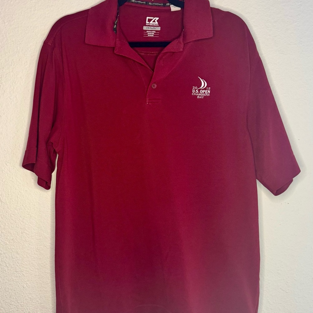 Classic Red Men's Polo Shirt 2015 US Open